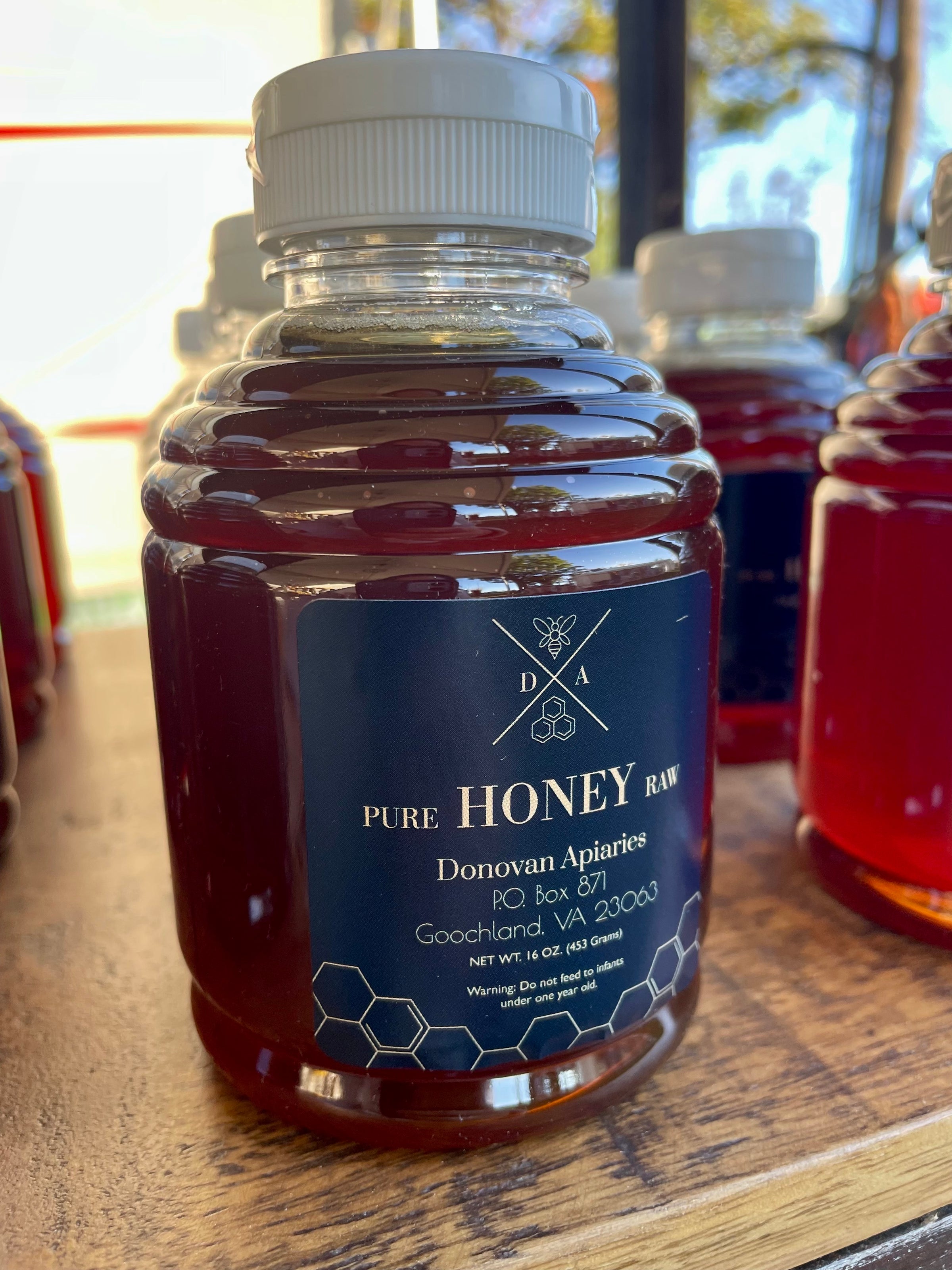 1 lb. Plastic Squeeze Honey | Donovan Apiaries
